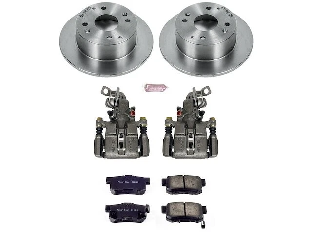 Kit de pastillas de freno trasero y rotor para Acura TL 1995-1998 2,5 L 5 cilindros 1996 1997 PY863DK Foto 1 de 1
