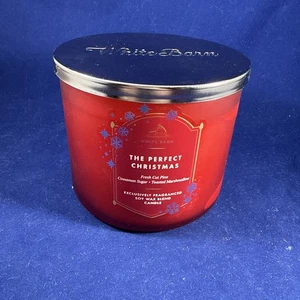 Bath & Body Works White Barn The Perfect Christmas 3-wick Soy Wax Candle 14.5 oz - Picture 1 of 5