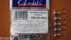 5 x GAMAKATSU JIGKÖPFE  GR. 2 - 2,0g  FÜR KOPYTO - TWISTER  HIT !!! - Imagen 1 de 1