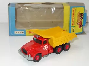 Matchbox Kingsize K 19 CAMION RIBALTABILE TRUFFA - (395) - Foto 1 di 9