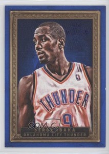 2013-14 Panini Court Kings Portraits Blue Framed /75 Serge Ibaka #52