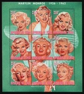 Chad 1996 - Mi No. 1343-1351 A** - MNH - Marilyn Monroe - Picture 1 of 1
