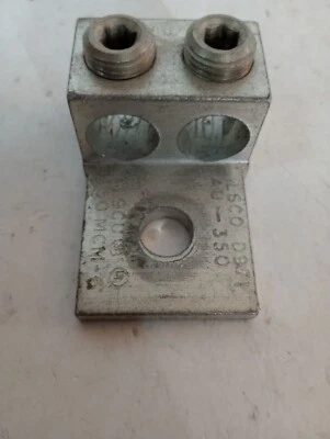 Ilsco AU-350 Mechanical Lug 350MCM-6 Double Conductor 1-Hole D971 - Image 1 of 4