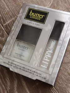 BUTTER London LIPS & TIPS BN boxed set: "Frilly Knickers" sheer rainbow sparkle - Picture 1 of 5