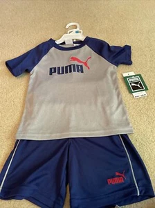 New Toddler/kids boys Puma Infant two piece short set Size 24 Months - Picture 1 of 9