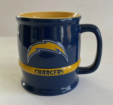 San Diego Chargers NFL 16 Oz. Blue & Yellow Ceramic Coffee Mug Cover