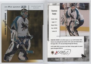 2003-04 In the Game-Used Signature Series /10 Seamus Kotyk #170 Rookie RC