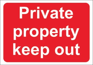 PROPRIETÀ PRIVATA TENERE FUORI A5/A4/A3 ADESIVO O FOAMEX SITE SITE SIGN -SITE SAFETY SITE - Foto 1 di 1