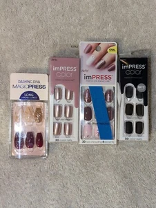 Dashing Diva Magic Press And Impress Nails Lot Of 4 - Picture 1 of 24