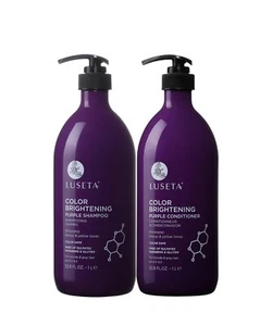 Luseta Color Brightening Purple Shampoo & Conditioner Duo Set 33.8 fl oz New - Picture 1 of 5
