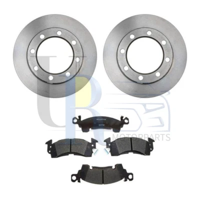 Rotores de freno delanteros pastillas de freno de cerámica para 1971-1973 1974 GMC K25/K2500 Suburban Foto 1 de 3