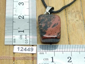 Pendentif OBSIDIENNE MAHOGANY + cordon reglable mineraux pierre lithotherapie - Picture 1 of 1