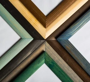 Marcos de fotos de madera rústica - madera sólida natural - exhibición de mesa de montaje en pared - Imagen 1 de 37