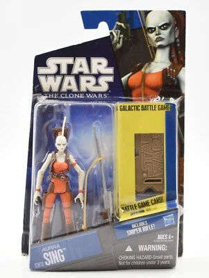 Star Wars The Clone Wars - Aurra Sing Bounty Hunter Action Figure - CW11 - Image 1 of 3