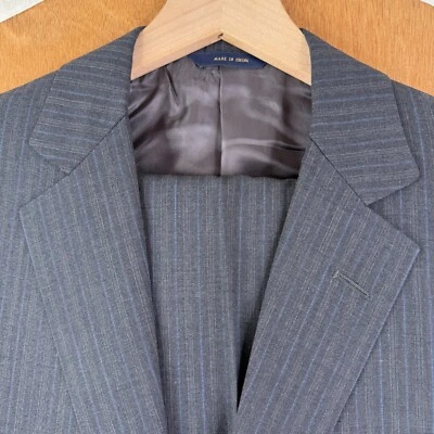Brooks Brothers Suit Mens 39R Gray Pinstripe BrooksCool Fitzgerald Full Canvas - Image 1 of 4