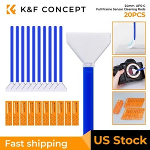 Kit de nettoyage de capteurs plein format K&F Concept lot de 20 pack 24 mm x 20 mm pour capteur d'appareil photo - Photo 1 sur 9