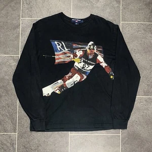 Polo Sport Long Sleeve T Shirt Tee Ski- Size Medium - Picture 1 of 4