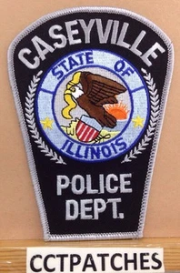 CASEYVILLE, ILLINOIS POLICE (GRAU) SCHULTERAUFNÄHER IL - Bild 1 von 2