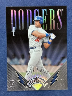 Leaf Preferred Steel Power #5 1996 Mike Piazza Dodgers/5.000 Foto 1 de 2