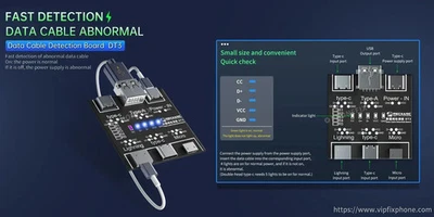 USB-C Lightning Kabel Tester Board Digital Prüfgerät Switch Kabelerkennung - Bild 1 von 4
