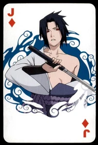2007 Naruto Shippuden Shonen Jump Sasuke Uchiha Poker Card #J - Picture 1 of 2