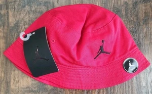 NEW Nike Jordan Jumpman Big Kids YOUTH Boys Twill Bucket Hat, Red, One Size NEW! - Picture 1 of 4