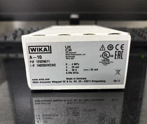 Sensor de presión WIKA WIKA A-10 0-40bar = 0-4mpa 1 pieza - Imagen 1 de 10
