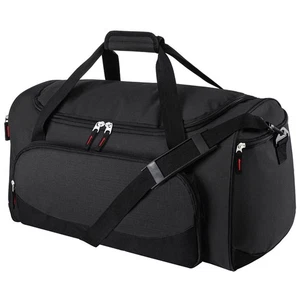 Sporttasche für Herren - 55L schwarz robust groß Seesack für Reise, Training, Passform... - Bild 1 von 6