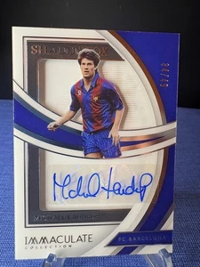 Michael Laudrup 2022-23 Immaculate Collection Auto Patch Silver /49 Shadowbox - Picture 1 of 2