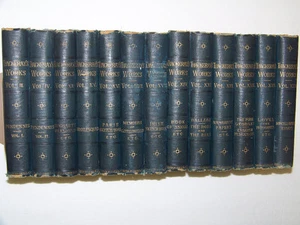 1879 THACKERAY'S WORKS / 13 VOLUMES, ILLUS. LONDON - Picture 1 of 12