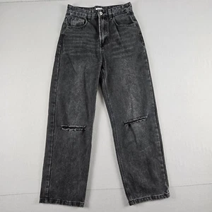 Beginning Boutique Jeans Womens Size 8 Black Zip Denim High Rise Mom #633 - Picture 1 of 15