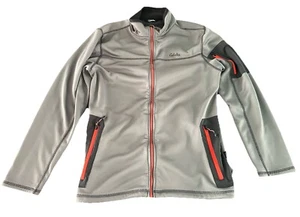 Mens Cabela’s Hunting Fleece Jacket Men’s Size Large Tall Zip Up Gray/Orange - Bild 1 von 10