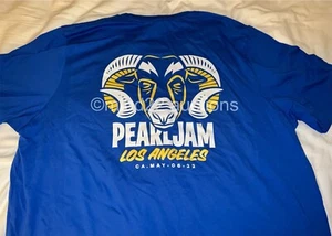 Camiseta PEARL JAM - 6 de mayo Los Ángeles N1 2022 - L Rams - Eddie Vedder LA grande - Imagen 1 de 4