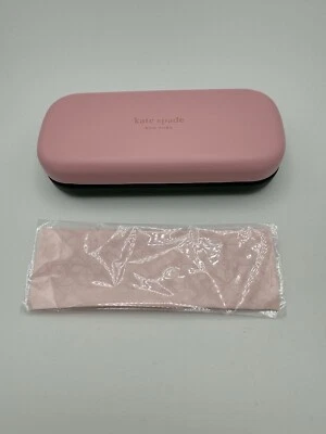 Kate Spade Rosa Verde Regular Auténtico Estuche para Gafas de Sol con Tela Foto 1 de 4