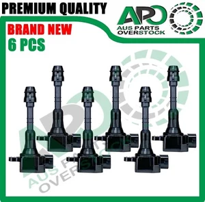 6PCS IGNITION COILS FOR NISSAN ELGRAND E51 2002-2010 VQ35DE V6 3.5L - Picture 1 of 6