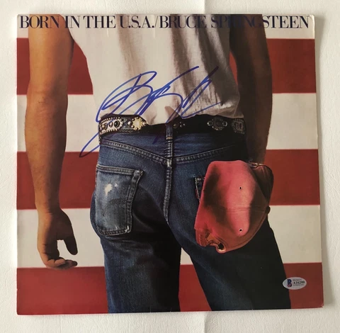 THE BOSS BRUCE SPRINGSTEEN SIGNED AUTO BORN IN THE USA ALBUM VINYL LP BECKETT Cover