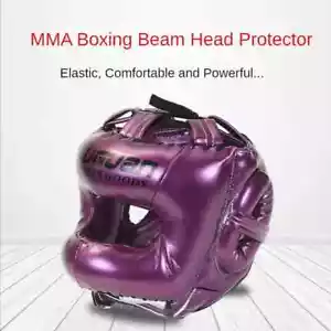 PU Boxing Head Protection Adult Fitness equipment Cross Beam Closed Full Sports - Picture 1 of 17
