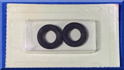 VINTAGE ATLAS 1:32 SCALE SLOT CAR PARTS SOFT RUBBER TIRES 13/16 INCH 1570-40 - Image 1 of 2