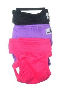 Pañales lavables para perros para padres mascotas - Paquete de 3 - Tamaño mediano 14-20" - Imagen 1 de 13
