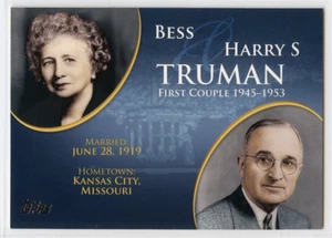 2008 Topps Baseball First Couples - #FC-31 - Harry S & Bess Truman - Picture 1 of 1
