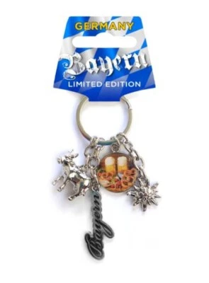 WORLDSOUVENIRS Bayern Metall Charms Schlüsselanhänger Keychain,hochwertig