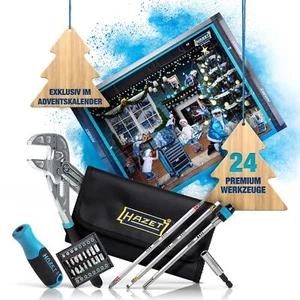 HAZET Calendario dell'Avvento 2024, set di attrezzi premium da 24 pezzi, con chi - Foto 1 di 9