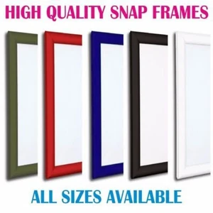 A1 A2 A3 A4 Snap Frames Poster Clip Holders Displays Retail Wall Notice Boards - Picture 1 of 10