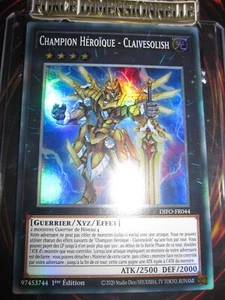 YU-GI-OH! SR CHAMPION HEROÏQUE CLAIVESOLISH DIFO-FR044 EDITION 1 FRANCAIS - Picture 1 of 1