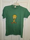 Vintage 1970's Tweety Bird Tee T-Shirt,Medium,Green,Yellow,Single Stitch,Stedman