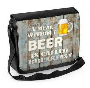 Eine Mahlzeit ohne Bier heißt Frühstück Laptop Messenger Bag - Real Ale Pub - Bild 1 von 1