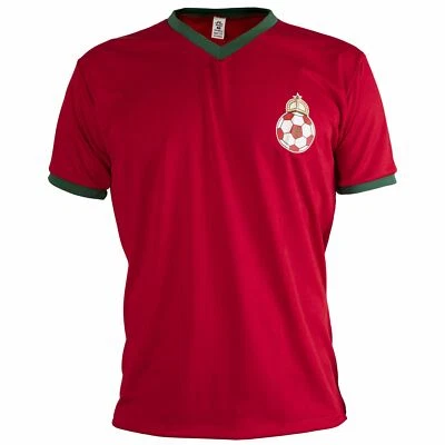 Marruecos 1970's Camisa Retro Fútbol Manga Corta Hombre Camiseta - Imagen 1 de 4
