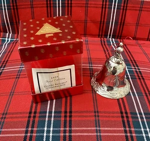 Vintage Wallace Silversmiths Grand Baroque Christmas Bell First Edition 1995 - Bild 1 von 11