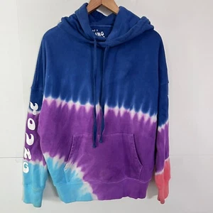 American Eagle Young Money Mens Hoodie Size S Tye Dyed Crop Shoulder Fit - Picture 1 of 10