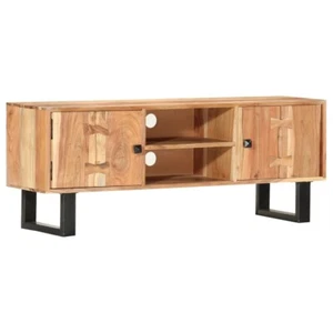 NNEVL TV Cabinet 118x30x45 cm Solid Acacia Wood - Picture 1 of 10
